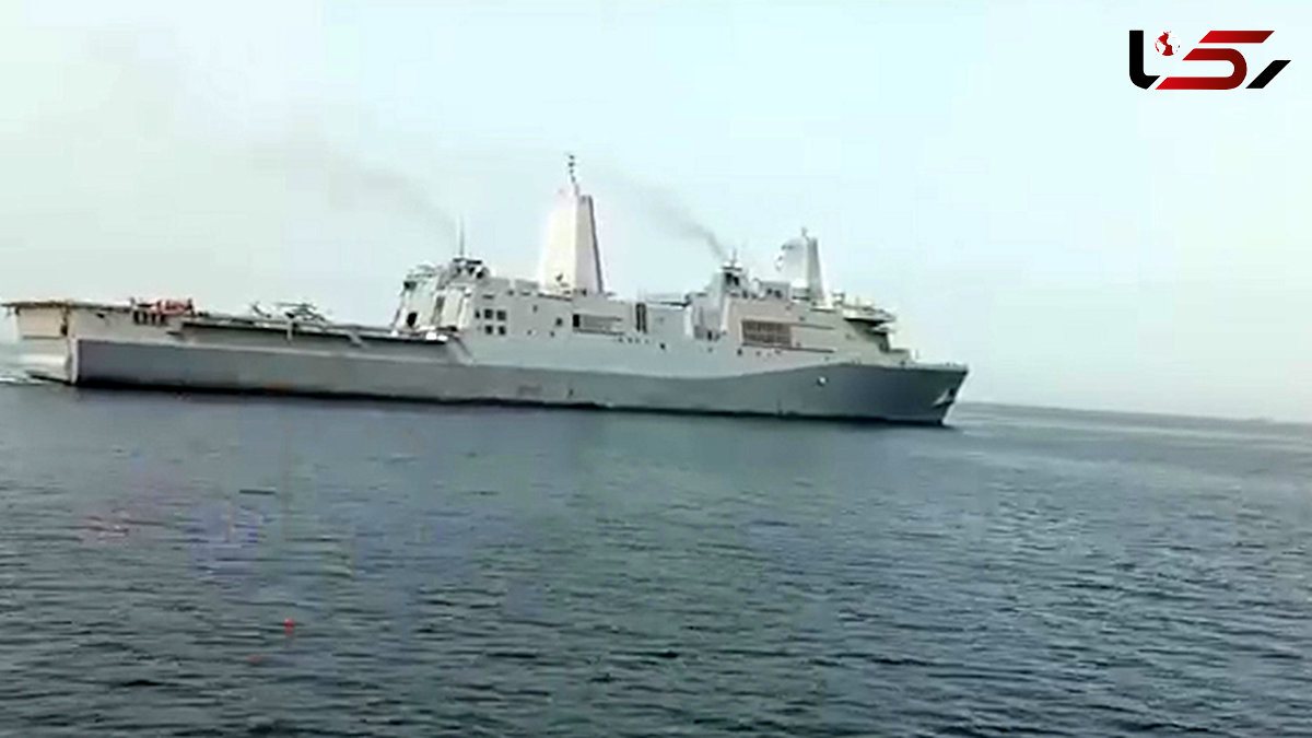فیلم لحظه رودررو شدن نیروی دریایی ارتش جمهوری اسلامی ایران با ناوگروه نیروی دریایی آمریکا