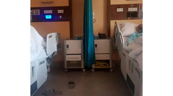 همسر «نادران» هم در بیمارستان بستری شد+عکس
