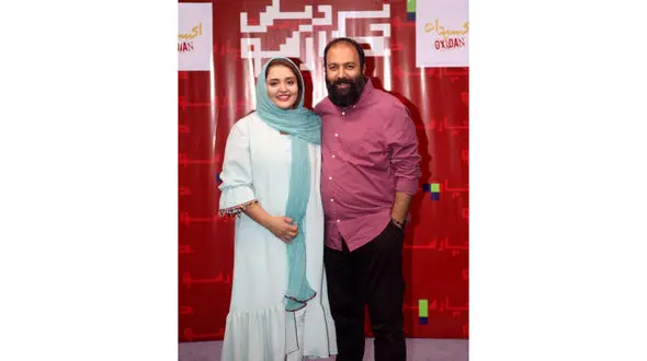 حضور علی اوجی و نرگس محمدی در اکران مردمی اکسیدان + عکس