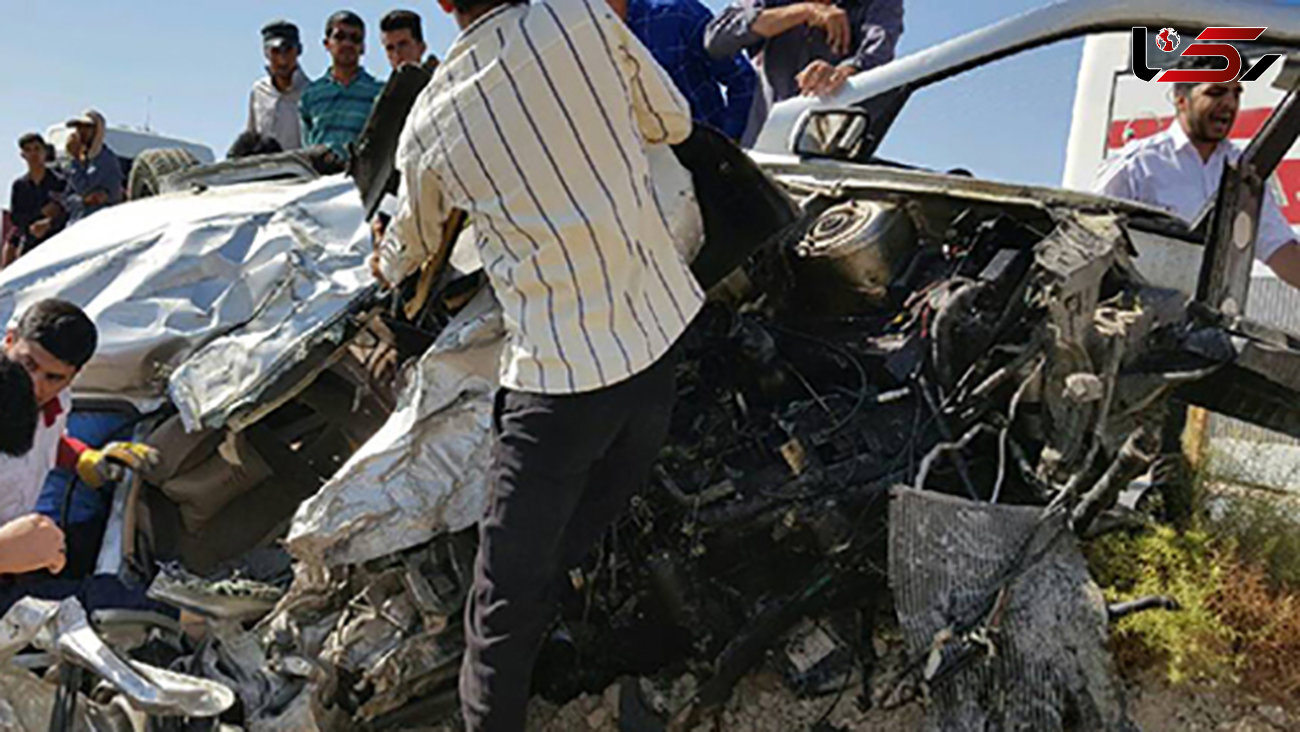تصادف خونین در جاده داراب-فسا با ۱۶ کشته و زخمی + تصاویر 