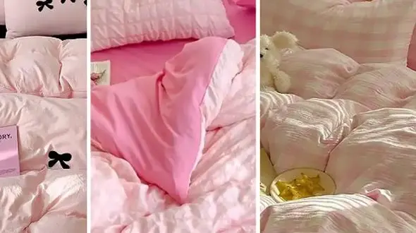 انتخاب ست روتختی صورتی | 15 مدل پاستلی که اتاقت رو خاص میکنه