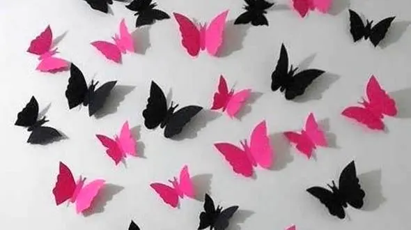 تزیین دیوار با کاغذ های رنگی +تصاویر