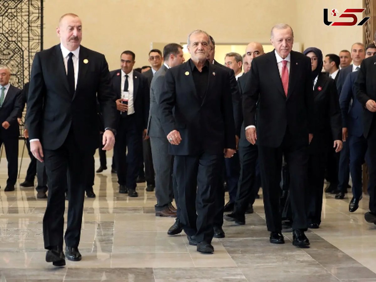 عکس؛  پزشکیان، اردوغان و علی‌اف در یک قاب