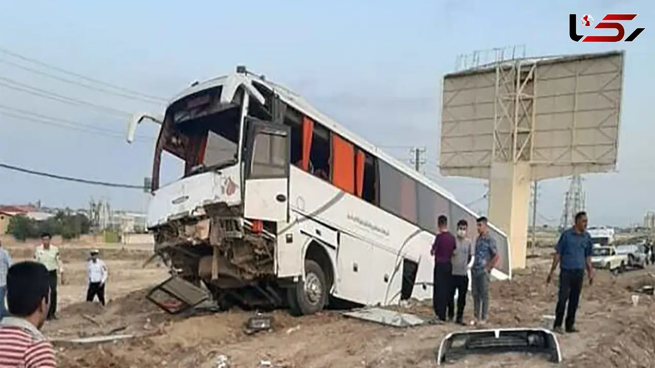 بامداد خونین در جاده شاهرود / برخورد اتوبوس با تریلی فاجعه آفرید
