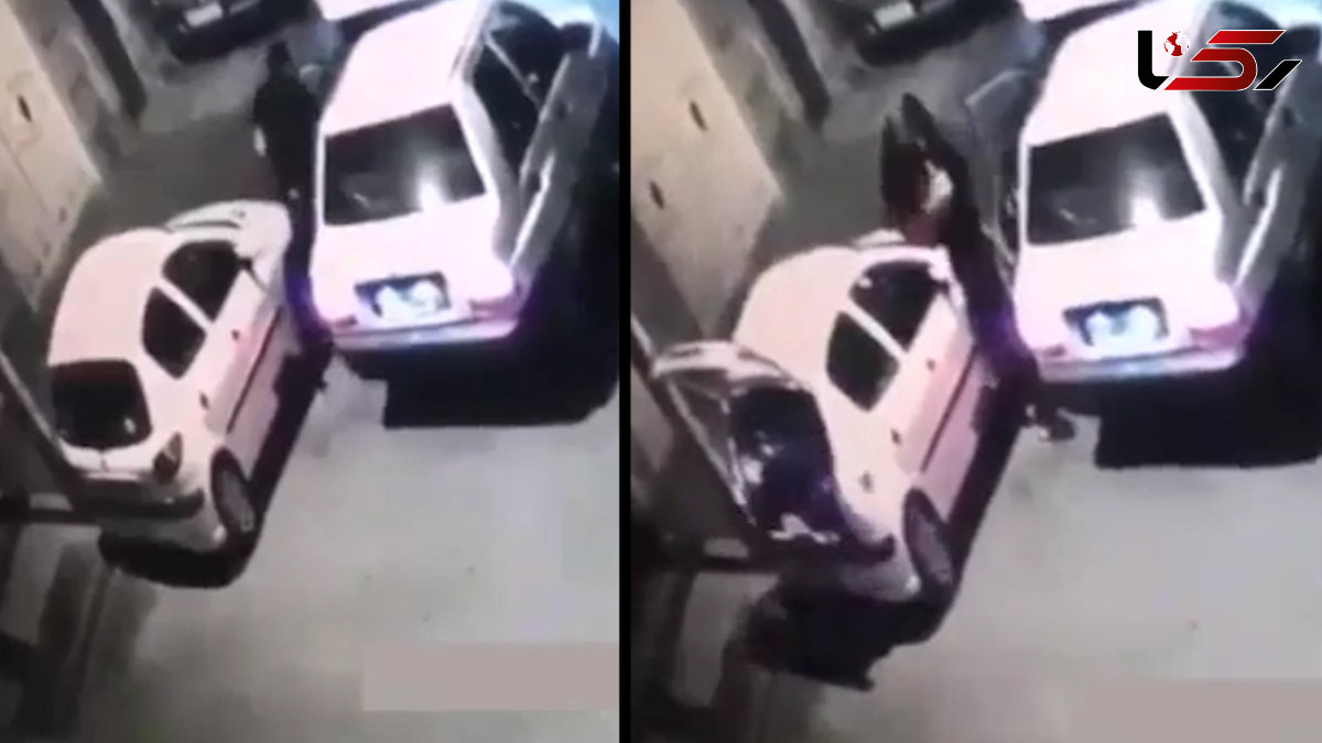 سرقت از پژو ۲۰۶ در عرض چند ثانیه + فیلم