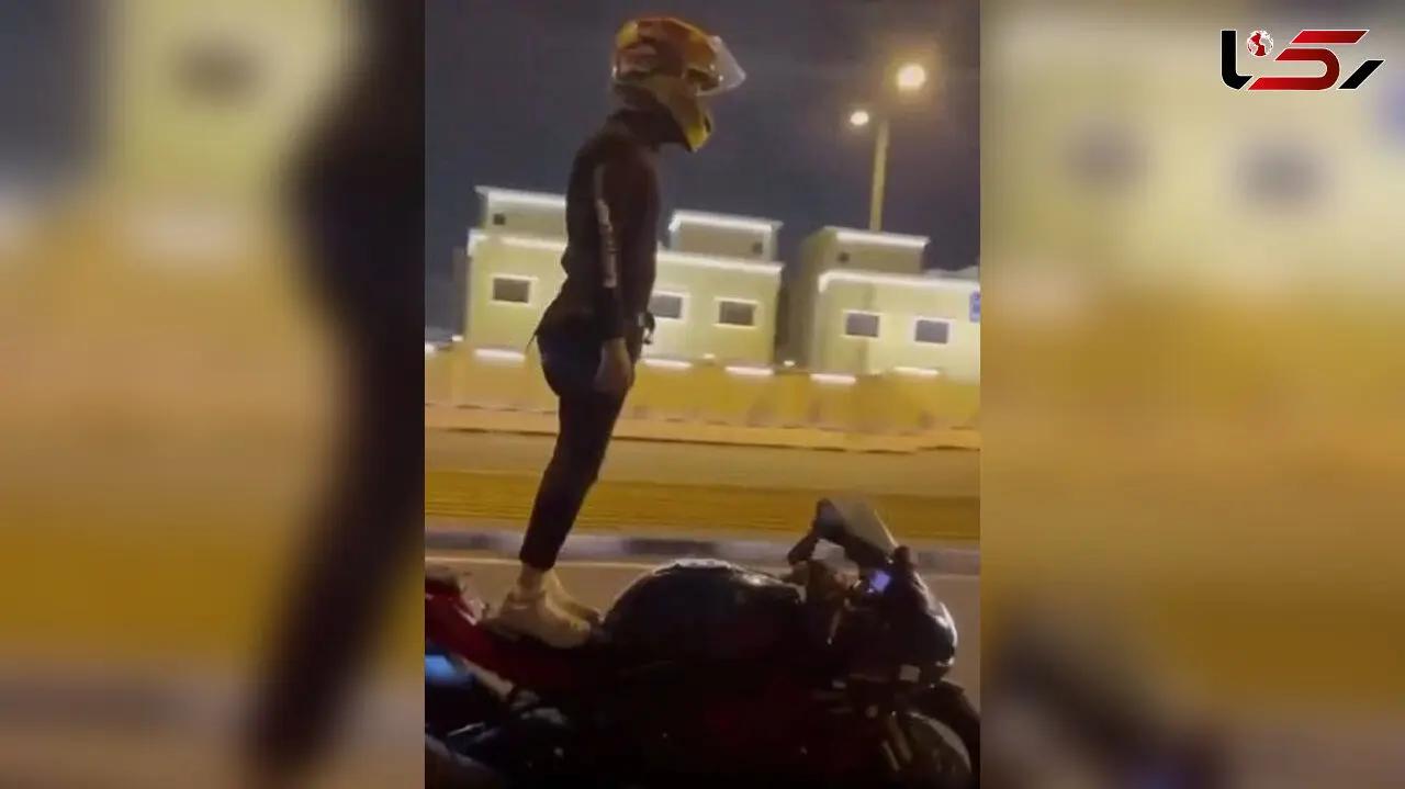 پلیس موتور جوان خطرآفرین را به دستگاه له کن انداخت ! + فیلم حیرت آور