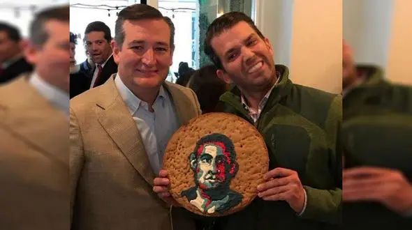 دلقک‌بازی پسر بزرگ ترامپ با تصویر اوباما +عکس