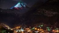 نقش بستن  پرچم ایران روی کوه ماترن هورن سوئیس! + عکس
