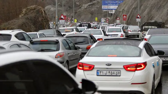 ترافیک سنگین صبحگاهی در آزادراه تهران - کرج - قزوین