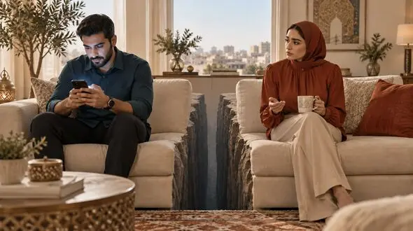 وقتی گوشی، جای همسرتان را می‌گیرد! 
