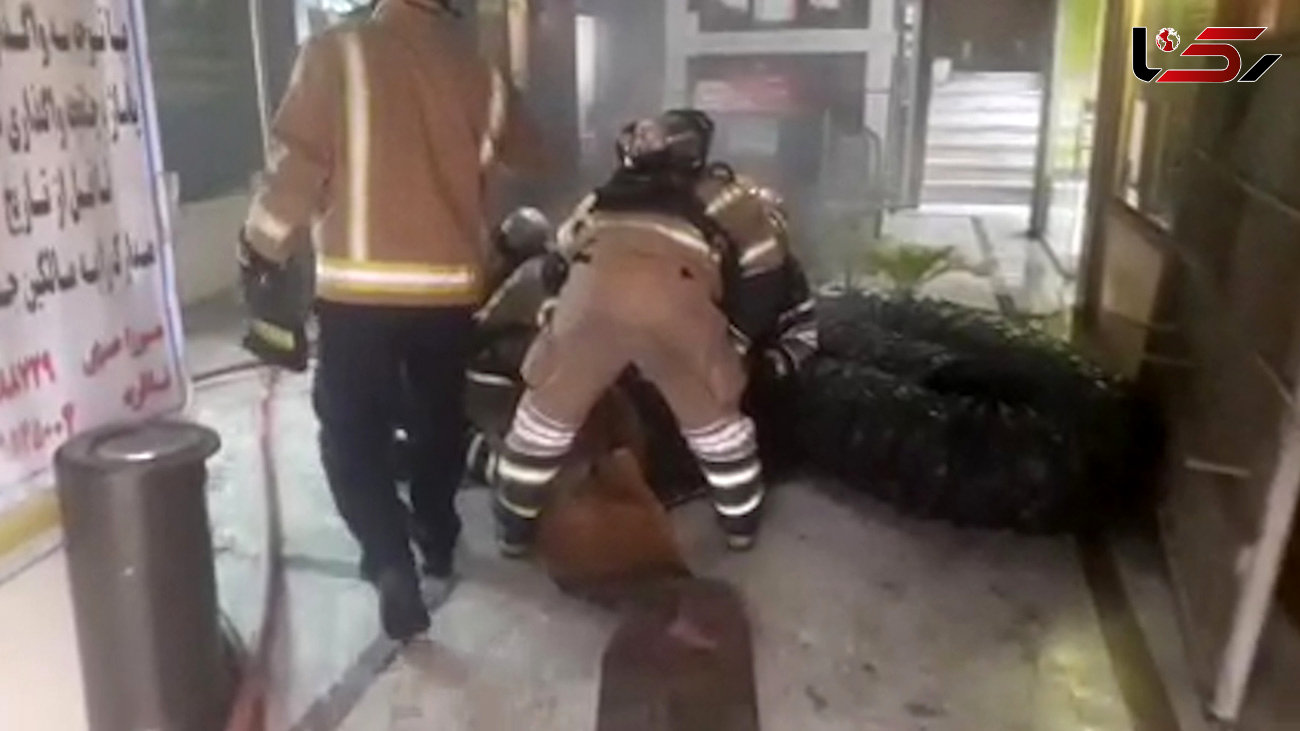 فیلم آتش سوزی هولناک در  بازار تهران