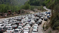 ترافیک سنگین در جاده چالوس / ترافیک در آزاد راه تهران - شمال روان است
