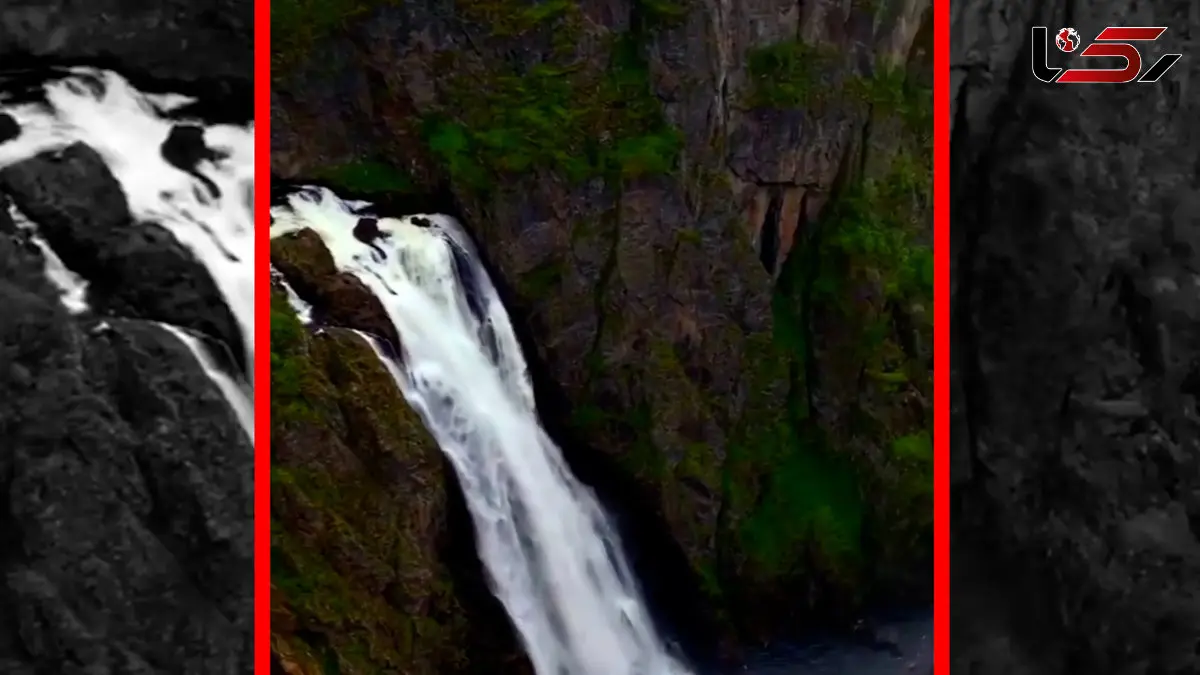 فیلم آبشار ۱۸۳ متری ورینگفوسن نروژ