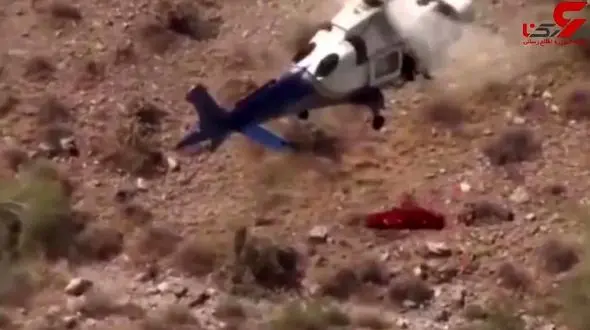 بدشانسی زن کوهنورد حین امداد هوایی+فیلم