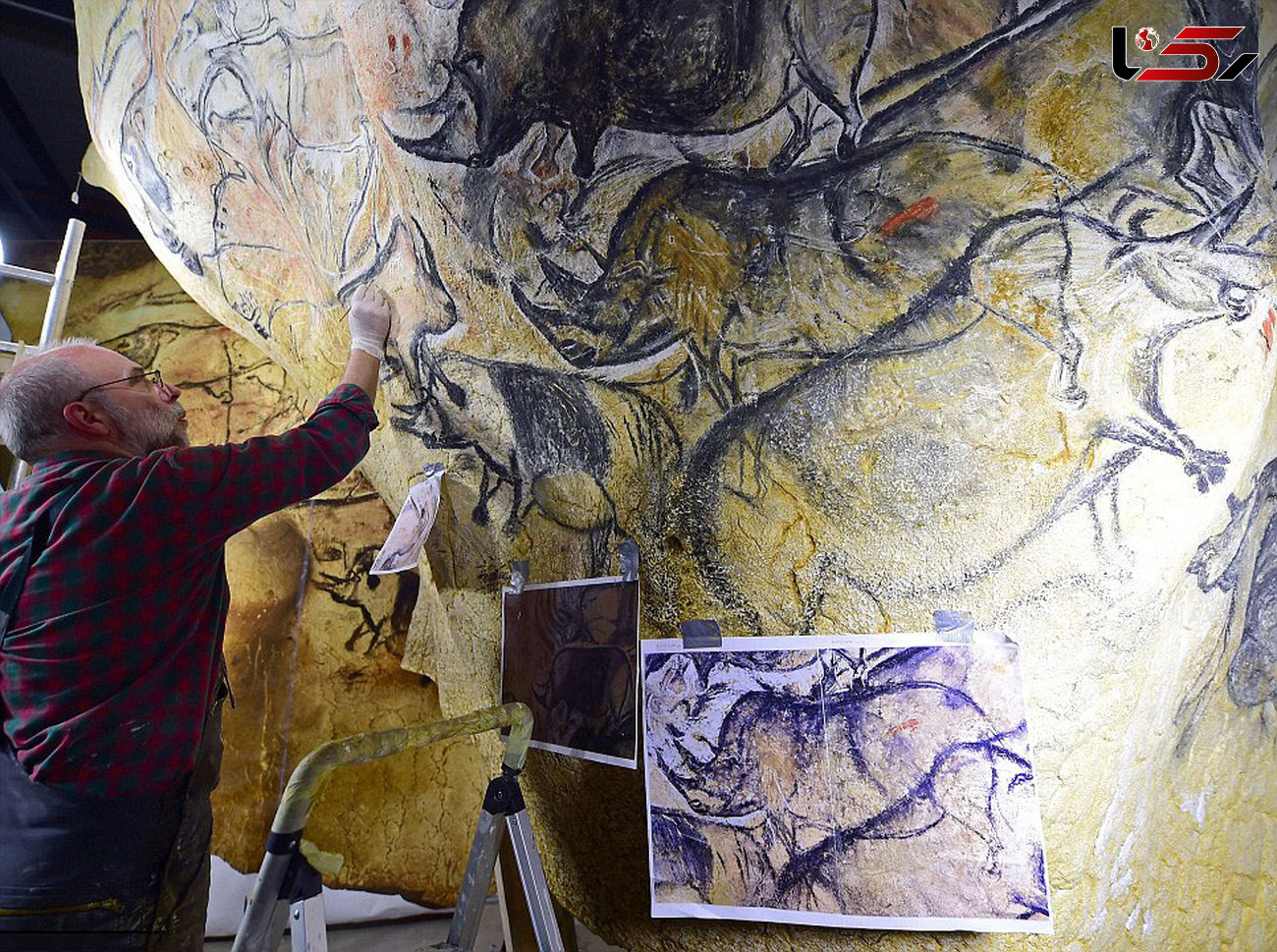 اثر هنرمندان باستانی در غار فرانسوی