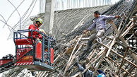 نجات ۶ نفر از ریزش ساختمان ۳ طبقه در جنت آباد تهران