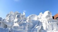 ساخت مجسمه‌های برفی در ژاپن