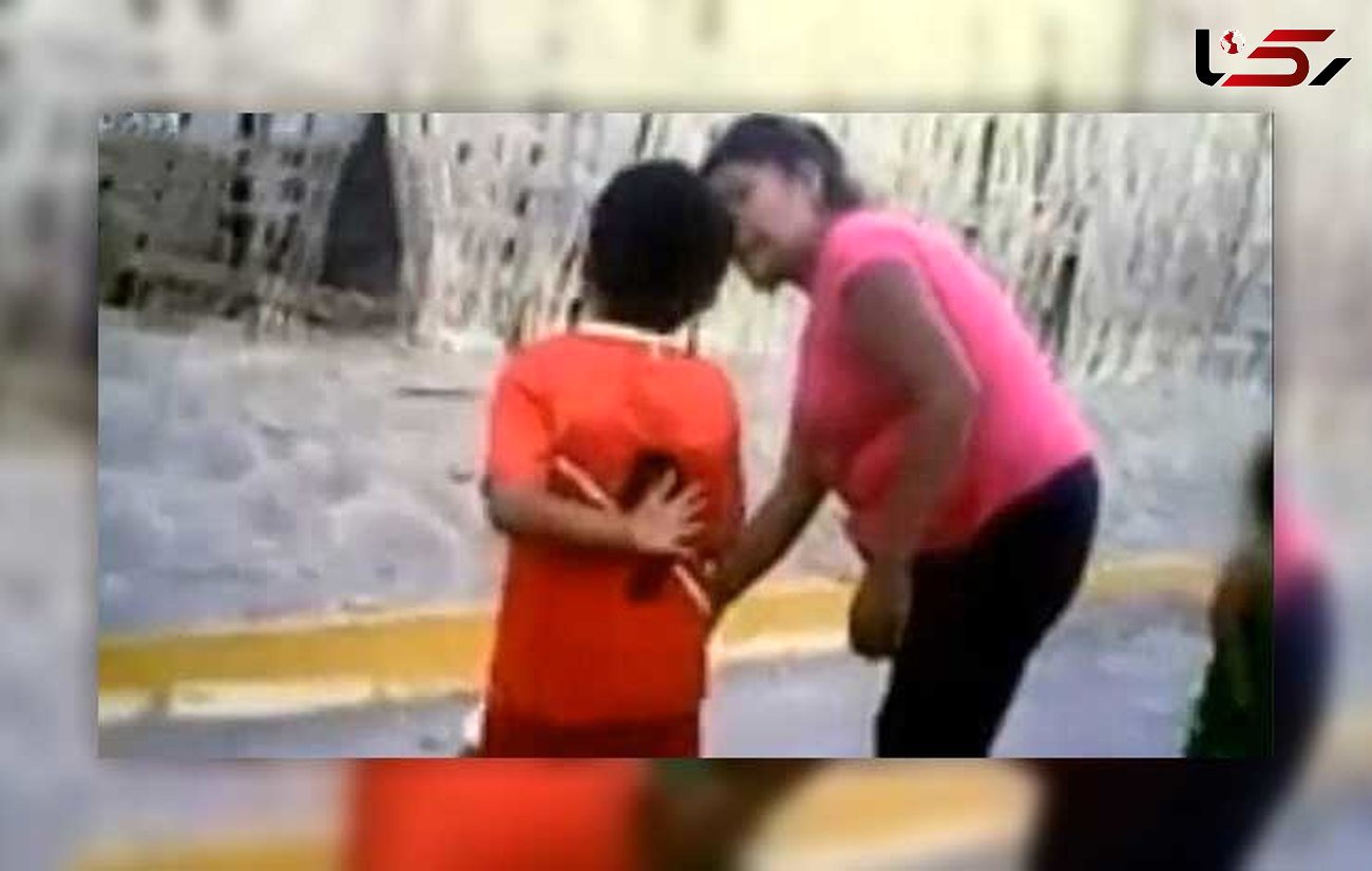فیلمبرداری از وحشی گری یک زن در دعوای کودکانه + تصاویر