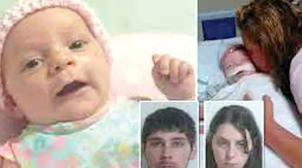 شکنجه های مرگبار نوزاد از سوی پدر و مادر مست + عکس