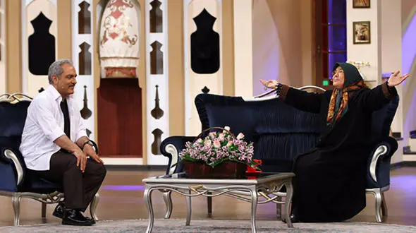 گفتگوی جالب آفرین عبیسی در دورهمی/ بازیگری که اول فوتبالیست بود بعد بازیگر شد +فیلم و عکس