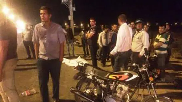 مرگ موتور سوار در تصادف در جاده قلعه نو شهر ری
