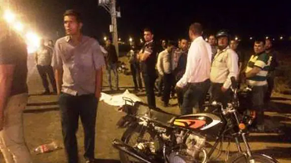 مرگ موتور سوار در تصادف در جاده قلعه نو شهر ری