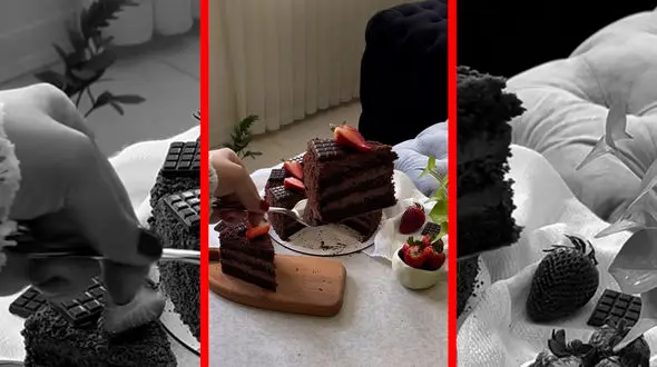 فیلم طرز تهیه کیک دبل چاکلت خانگی