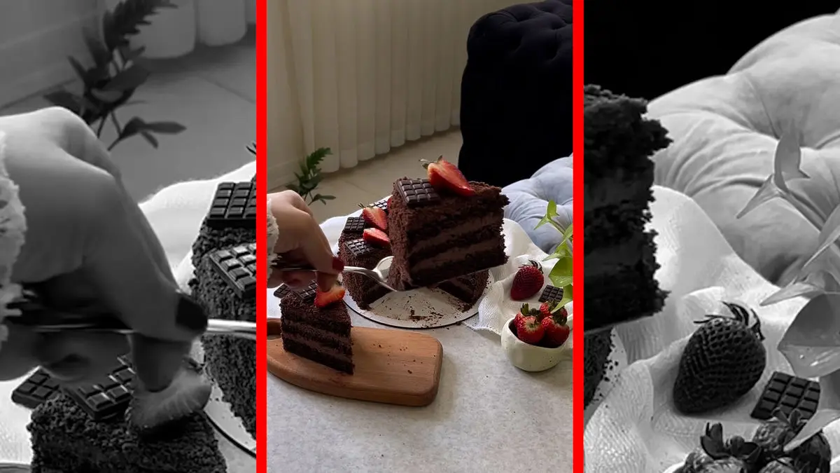 فیلم طرز تهیه کیک دبل چاکلت خانگی