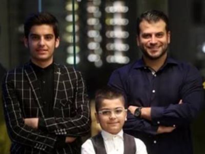 عکس/ «جواد جوادیِ جوان» در کنار «جواد جوادیِ نوجوان» در پشت‌صحنه بچه مهندس! 