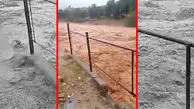 فیلم جاری شدن سیل در مسجدسلیمان خوزستان