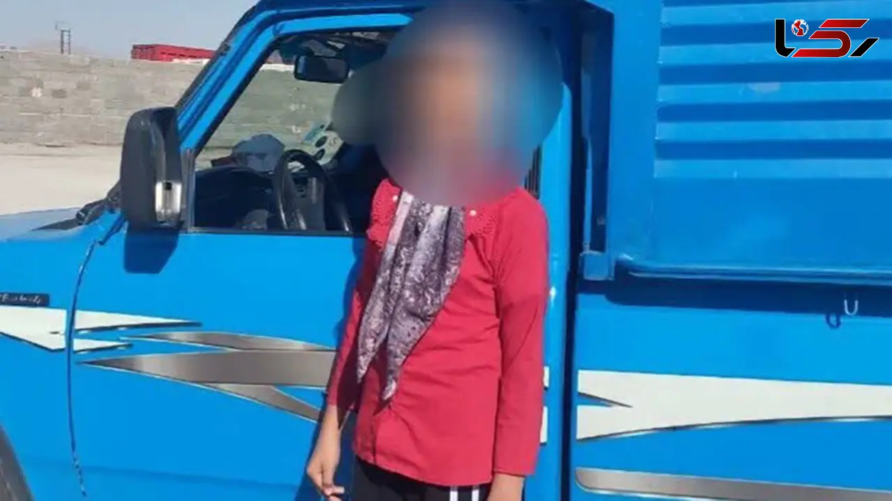 توقیف نیسان آبی با رانندگی دختر ۱۱ ساله!