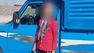 توقیف نیسان آبی با رانندگی دختر ۱۱ ساله!