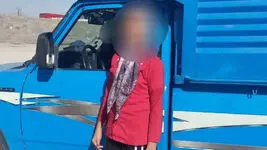 توقیف نیسان آبی با رانندگی دختر ۱۱ ساله!