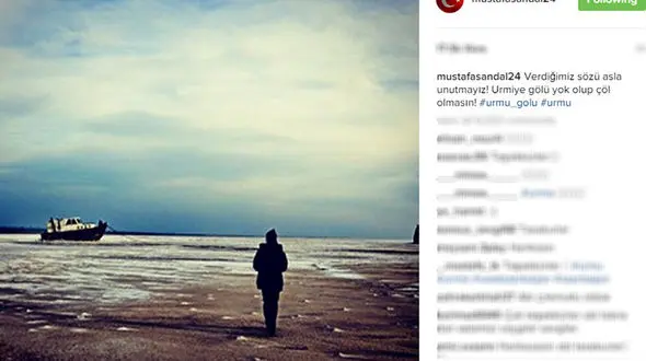 خواننده محبوب ترکیه ای به حامیان دریاچه ارومیه پیوست +عکس