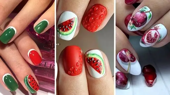 زیباترین طرح‌ های ناخن یلدایی برای شب خاطره‌ انگیز یلدا + فیلم