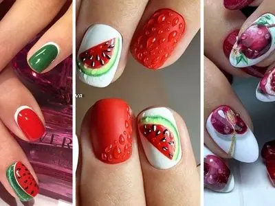 زیباترین طرح‌ های ناخن یلدایی برای شب خاطره‌ انگیز یلدا + فیلم