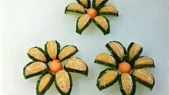 تزئین نارنگی و خیار / فیلم