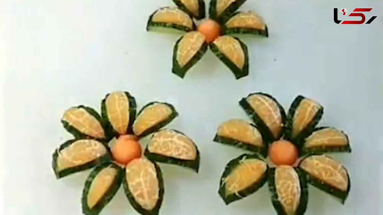 تزئین نارنگی و خیار / فیلم