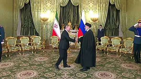 پوتین به رئیسی: می‌خواستم مستقیماً به تهران بیایم و ملاقات کنم + فیلم صفر تا صد جلسه پوتین و رئیسی