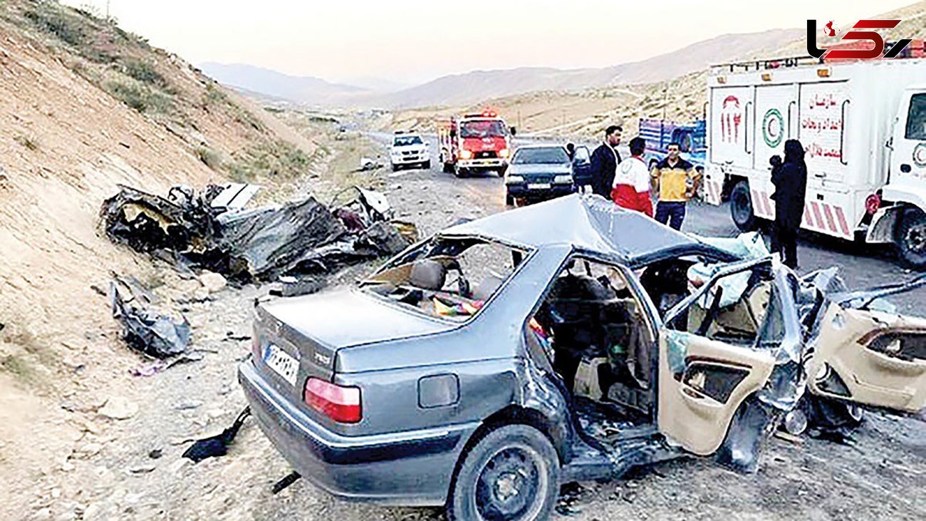 تصادف زنجیره ای در کرمان 5 کشته و مصدوم برجا گذاشت + جزئیات