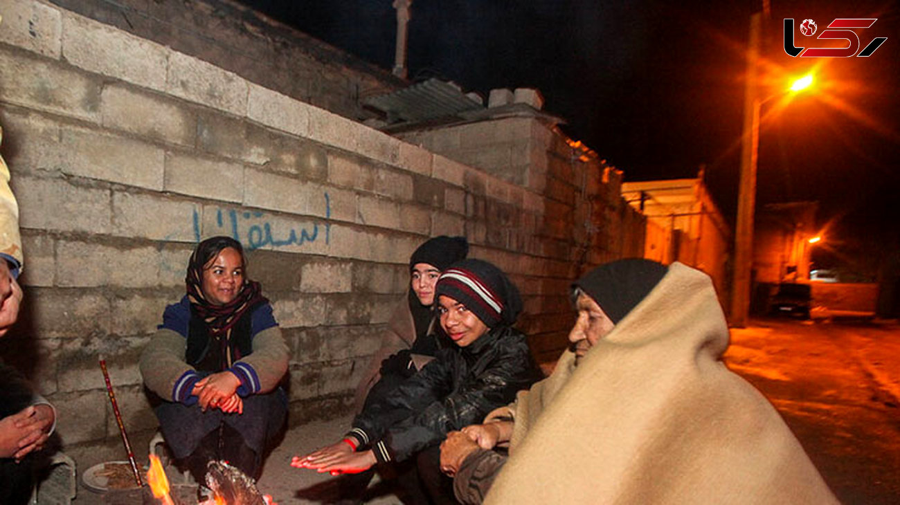 10 عکس از وضعیت مردم زلزله زده شیراز در سرمای شدید