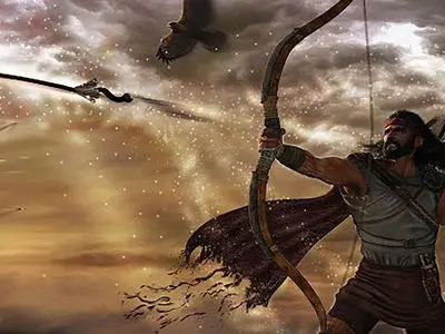 فیلم / محمد جواد ظریف آرش کمان گیر را در جنگ با امریکا به تصویر کشید