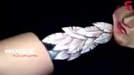 هنرنمایی بانوی نقاش در خلق جذاب‌ترین طراحی‌های سه بعدی روی دست + فیلم 