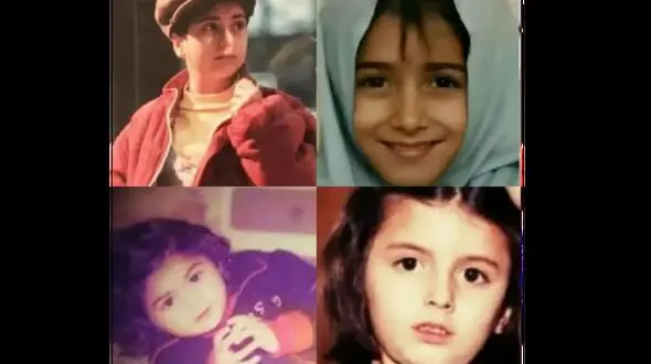 عکس های هوش پران از کودکی خانم بازیگران ایرانی ! / عمل های زیبایی شان  لو رفتند