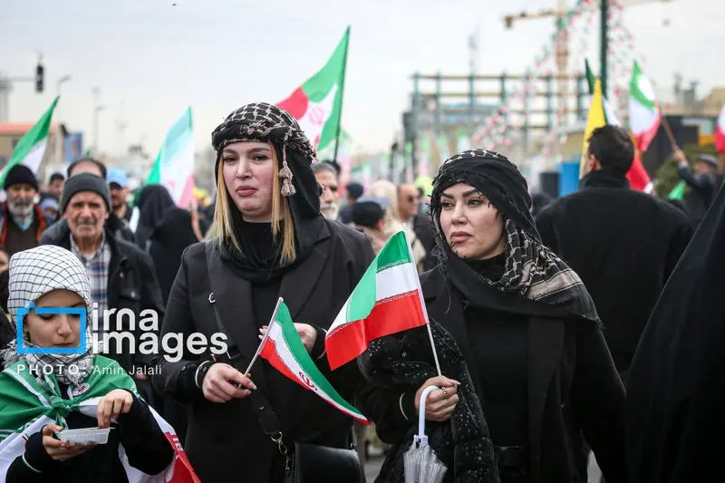 حضور مردم ایران در راهپیماتیی 22 بهمن 1404
