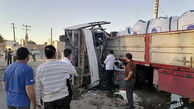 ۵ کشته در  اتوبوس حامل سربازان بعد از اتوبوس خبرنگاران ! / در یزد رخ داد + عکس