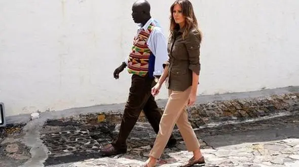 کفش ارزان قیمت ملانیا ترامپ سوژه شد + عکس