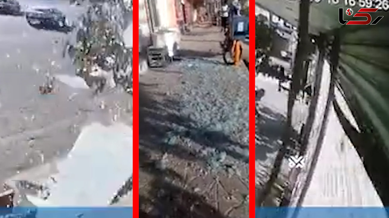 اولین فیلم از زلزله شدید کرمان / وحشت مردم از ریزش شیشه و دیوارها در شهر