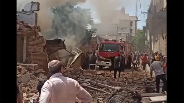جزئیات انفجار ساختمان 8 طبقه در شیراز