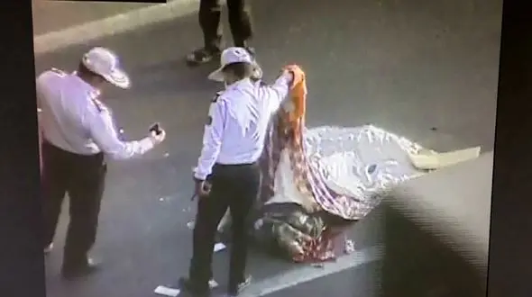 عکس جنازه مرد تهرانی وسط خیابان / جزئیات حادثه تلخ